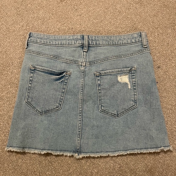 light blue denim skirt - Picture 2 of 3